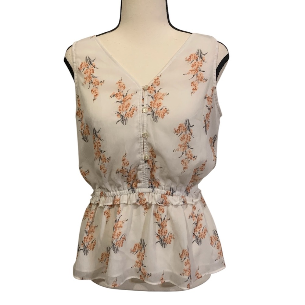Ann Taylor | sleeveless floral top